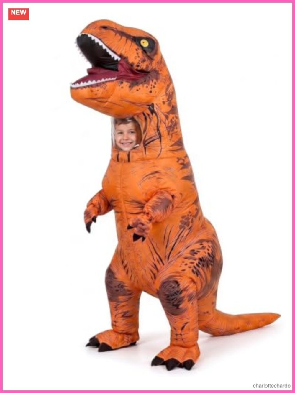 6FT Inflatable T-Rex Dinosaur Costume Kids Blow Up Cosplay Party